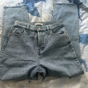 Pacsun Women's Blue High Rise Straight Jeans